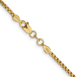 14KT Gold Thin Box Chain, 24"