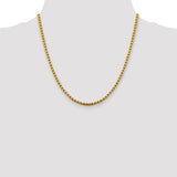 14KT Gold Box Chain Necklace, 20"