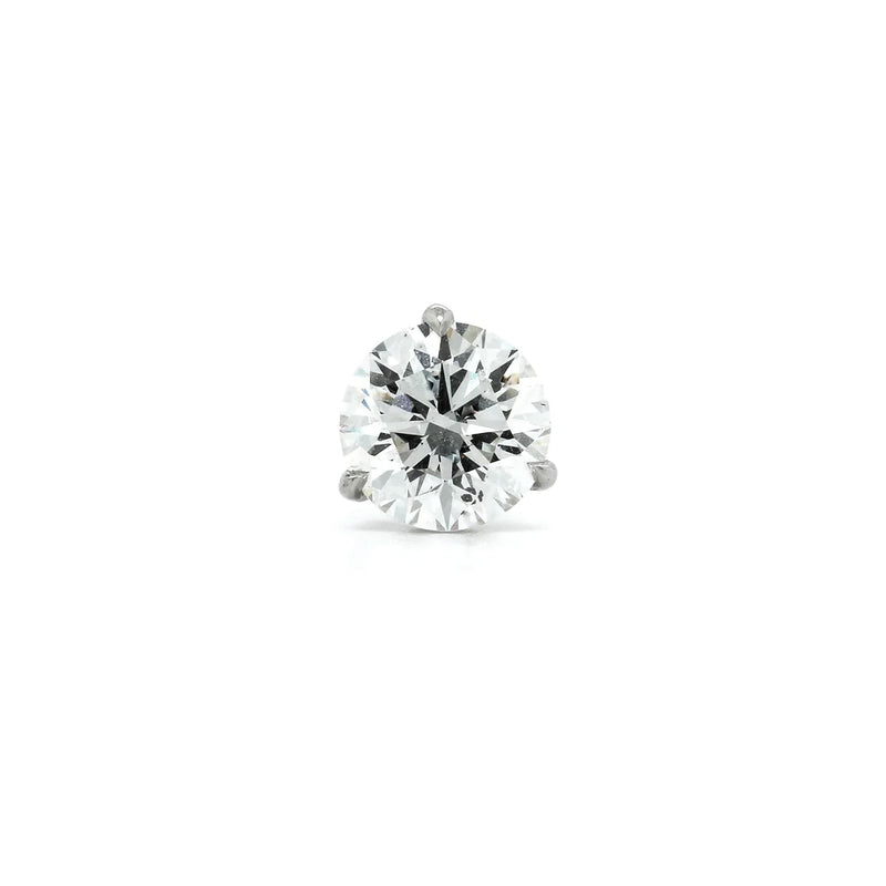 14KT Gold Lab Grown Diamond Stud Single Earring, 0.37ct.