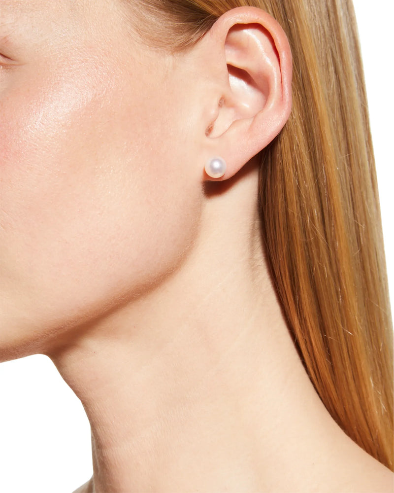 Japanese Akoya Cultured Pearl Stud Earrings