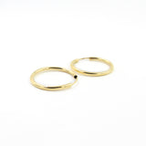 14KT Gold Hoop Earrings, 25mm
