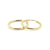 14KT Gold Hoop Earrings, 25mm