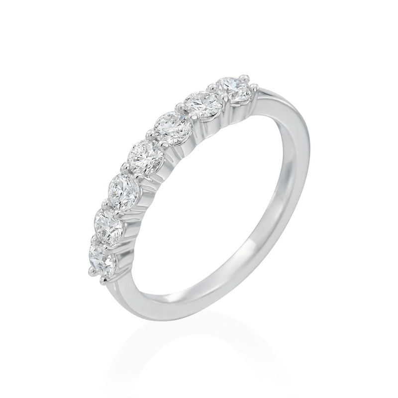 14KT White Gold Diamond Wedding Band