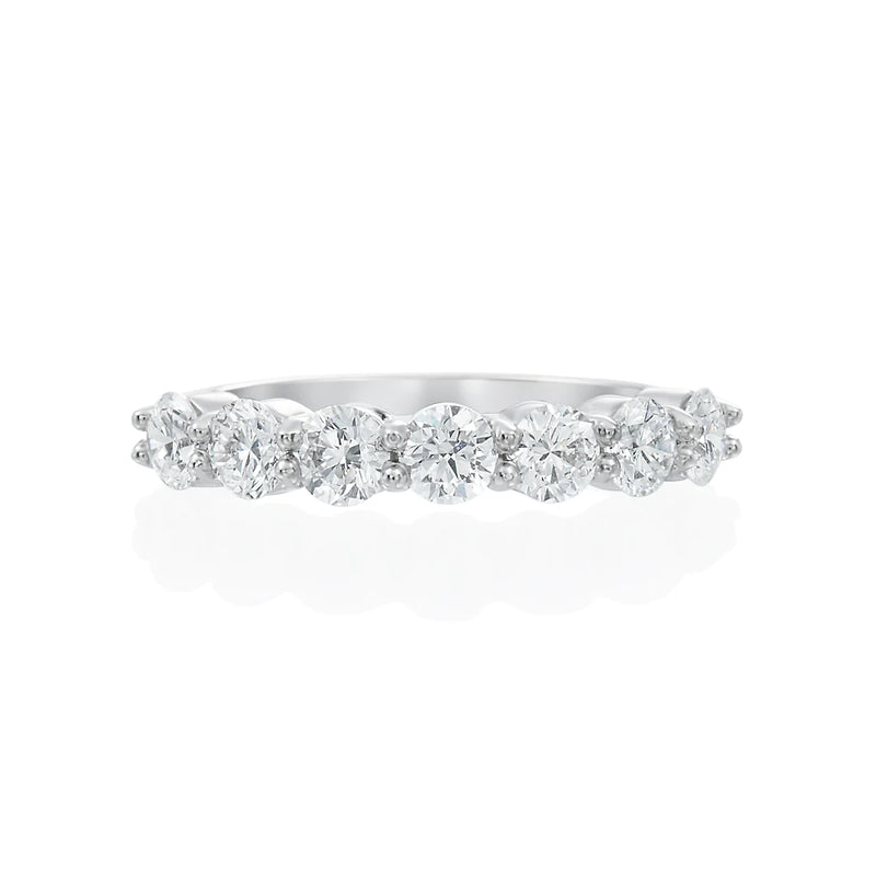 14KT White Gold Lab Diamond Wedding Band 1.54ct. total weight.