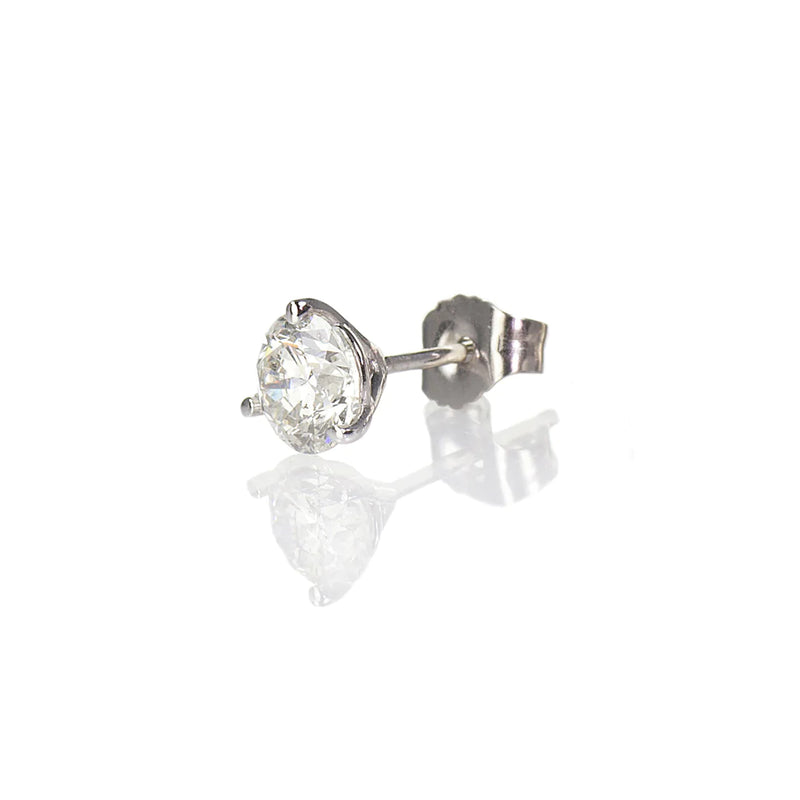 14KT Gold Lab Grown Diamond Stud Single Earring, 0.37ct.