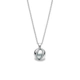 Mystery Pendant Necklace in White Gold