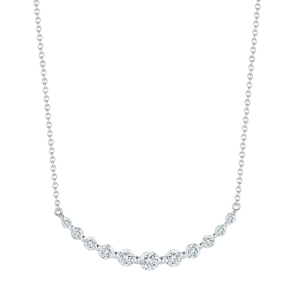 14KT White Gold Diamond Necklace