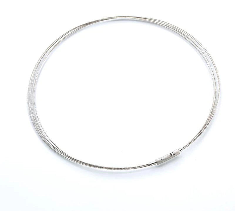 Platinum Chain necklace With Diamond on clasp
