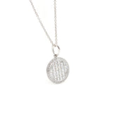 18KT Blaze Cut Diamond Pendant Necklace