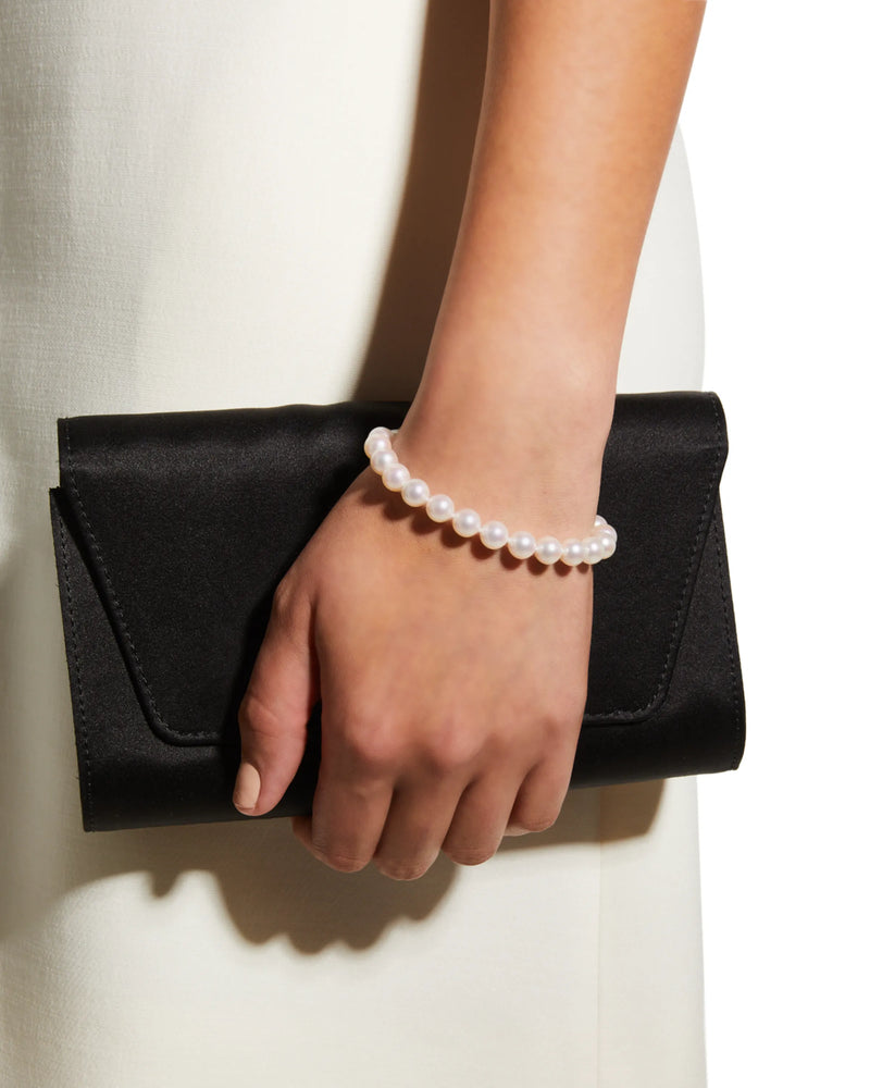 Japanese Akoya Cultured Pearl Bracelet, 7"