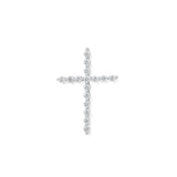 14KT White Gold Diamond Cross Pendant