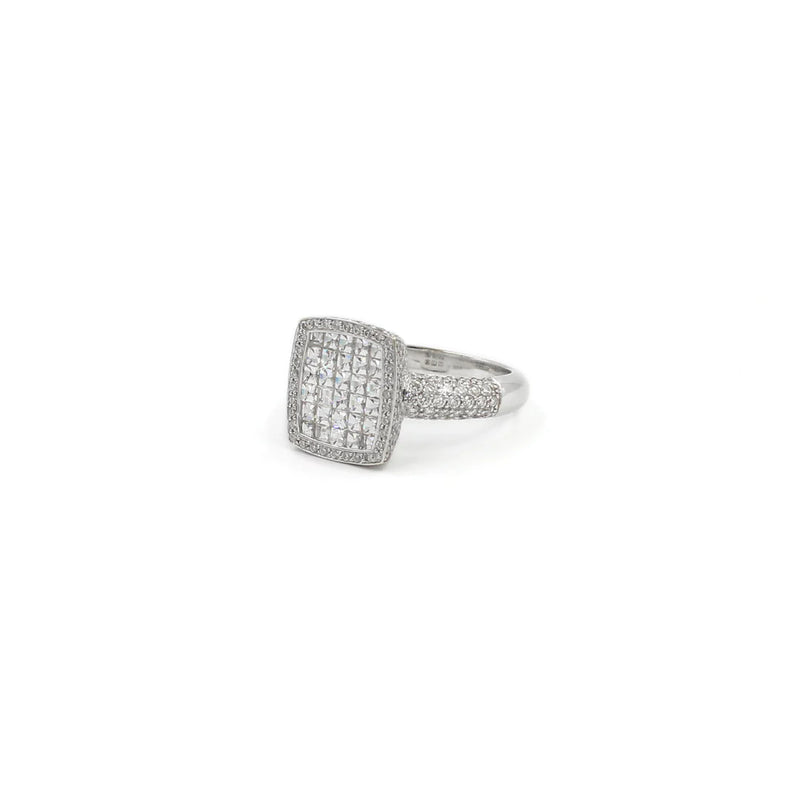 18KT White Gold Blaze Cut Diamond Ring