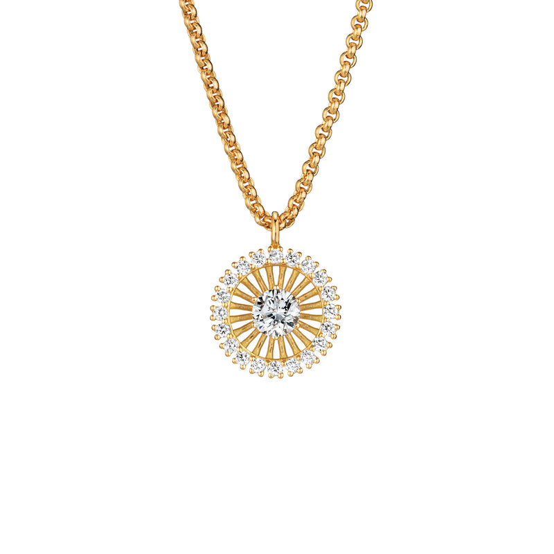 18KT Yellow Gold Swing Boho Necklace
