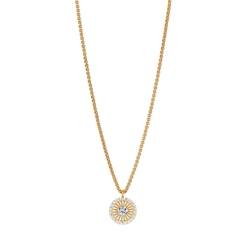 18KT Yellow Gold Swing Boho Necklace