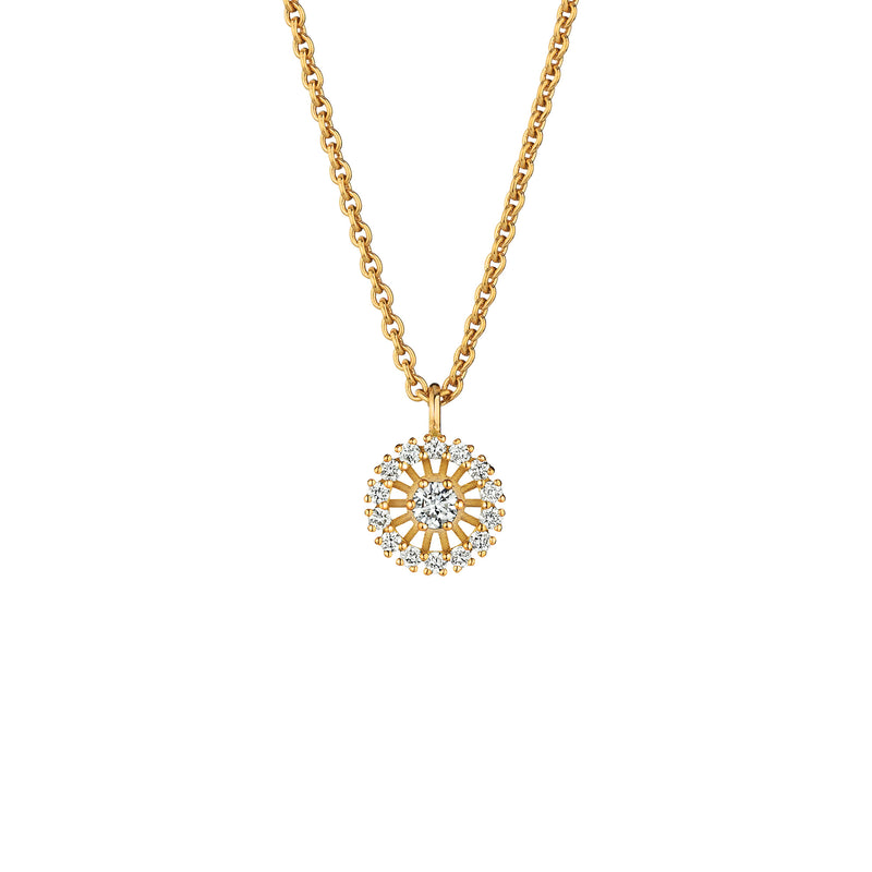 18KT Yellow Gold Swing Boho Necklace