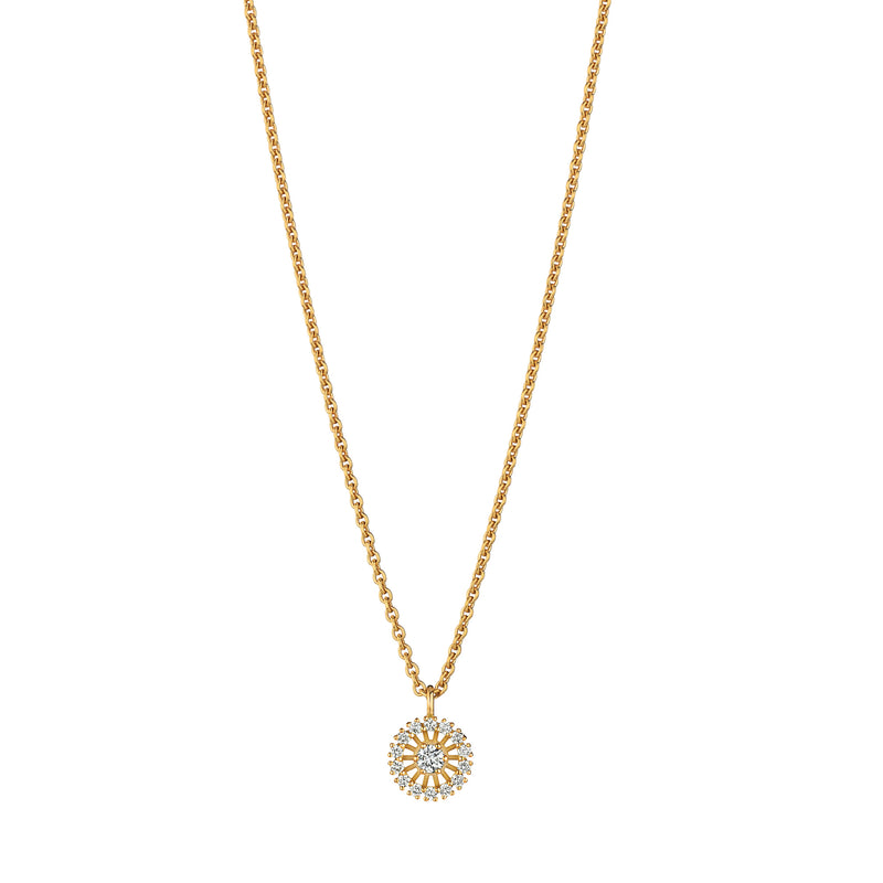 18KT Yellow Gold Swing Boho Necklace