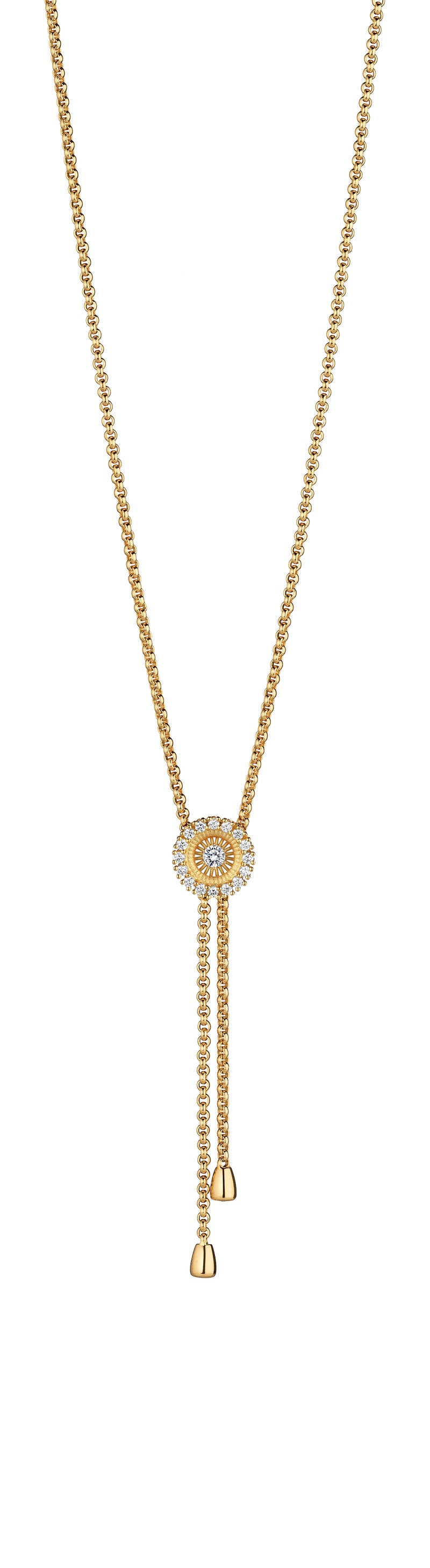 18KT Yellow Gold Swing Boho Y-Necklace