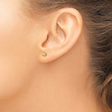 14KT Gold Tiny Ball Stud Earrings, 4mm
