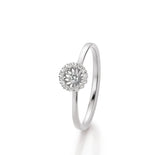 18KT White Gold Swing Boho Ring