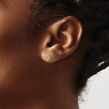 14KT Gold Tiny Hamsa Stud Earrings