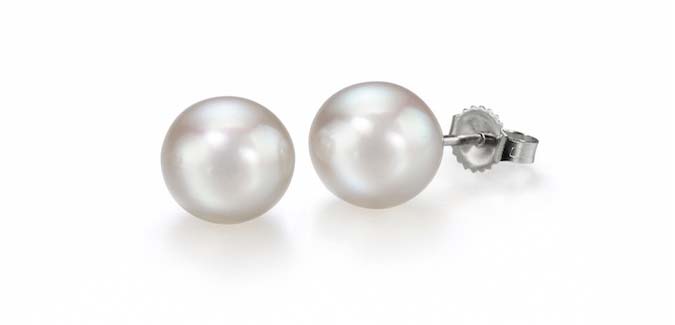Japanese Akoya Cultured Pearl Stud Earrings