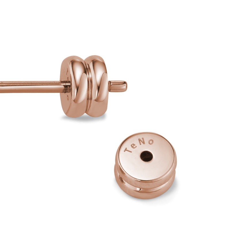 594027 TeNo Joy Earring Studs, Champagne 7mm