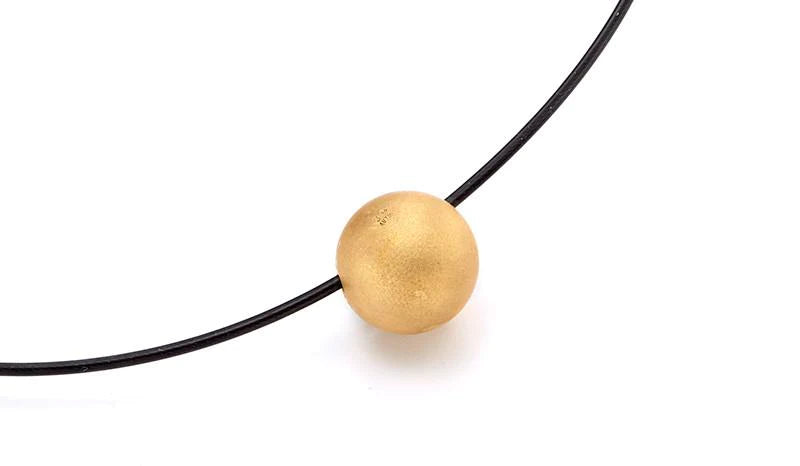 18KT Gold Ball Pendant